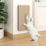 Way Basics Premium Eco-Friendly Wall Mount Scratch Pad Cat Scratcher (Uniquely Crafted from Sustainable Non Toxic zBoard Paperboard), Espresso