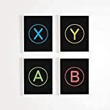 Game Room Decor – Xbox / Playstation Gaming Posters - Set of (4) - Gamer Decor - Video game posters 11 x 17 Size (Xbox)