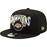 New Era Los Angeles Lakers 2020 Finals Champions Locker Room 9FIFTY Snapback Adjustable Championship Hat Black