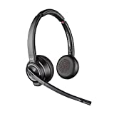 Plantronics - Savi 8220 Office Wireless DECT Headset (Poly) - Dual Ear (Stereo) - Compatible to connect to PC/Mac or to Cell Phone via Bluetooth - Works with Teams (Certified), Zoom