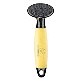 CONAIRPRO dog & cat Dog Brush for Shedding, Small Slicker Brush with Reinforced Metal Tips, Ideal for Smaller Breeds, Yellow