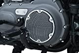 Kuryakyn 6528 Motorcycle Accent Accessory: Mesh Derby Cover for 2004-19 Harley-Davidson XL Motorcycles, Chrome