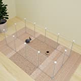 Pet Playpen,DIY Pet Fence Small Animals Cage for Indoor/Outdoor Use,Portable Yard Fence for Small Animal,Guinea Pigs, Bunny, Ferrets, Mice, Hamsters, Hedgehogs, Puppies, Turtles