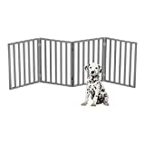 Pet Gate – Dog Gate for Doorways, Stairs or House – Freestanding, Folding, Accordion Style, Wooden Indoor Dog Fence by Petmaker