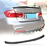 MCARCAR KIT Real Carbon Fiber Trunk Spoiler for BMW 3 Series F30 2012-2019&F80 M3 2014-2019 Rear Spoiler 328i 335i 320i 330i 340i 316i 318i Rear Boot Lid Highkick Spoiler Wing Lip(Style A)