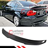 Cuztom Tuning Fits for 2006-2011 BMW E90 3 Series M3 4 Door Sedan PS Style Highkick Duckbill Carbon Fiber Trunk Spoiler Wing