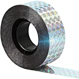 Reflective Scare Tape, Double Sided Tape to Keep Away Birds, Pigeons, Crows, Woodpecker, and More (1” by 298 ft)