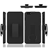 iPhone 6s Plus Case, 6 Plus Case, HLCT Slim Shell Complete Protective Como Set with Built-in Stand Kickstand