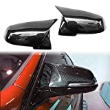 GaofeiLTF Carbon Fiber Mirror Cap Covers Fits for BMW F20 F22 F23 F30 F31 F32 F33 F36 F87 M2 X1 E84 - Direct Replacement