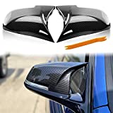 Door Mirror Covers Carbon Fiber Side Mirror Cover Caps Rearview Replacement for BMW F20 F22 F23 F30 F31 F32 F33 F36 F87 M2 X1 E84