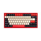 YUNZII KC84 SP 84 Keys Hot Swappable Mechanical Keyboard with PBT Dye-subbed Keycaps, RGB,NKRO Programmable Keyboard (Gateron Red Switch, Carving Front SP Red)