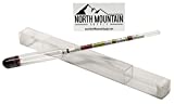 North Mountain Supply - NMSTS-H Glass Triple Scale Hydrometer - Specific Gravity 0.760-1.150 - Potential ABV 0-16% - Sugar Per Liter 0-341 Clear
