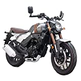 X-PRO KPM 200 Adult Motorcycle 200cc Gas Street Motorcycle Electric Fuel Injection 17HP 6 Speed Assembled In Crate made by Lifan(Black)