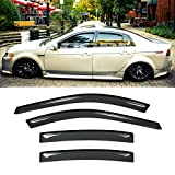 Gevog 4-Piece Side Window Deflector Original Window Visors Replacement for 2004-2008 TL (Not Fit Early 2004 Model) Sun Rain Guard Visor