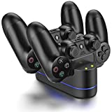 ICESPRING Playstation 4 Charger Kit, PS4 Dual USB Charging Charger Dock Station Stand for PS4 Controller Charger