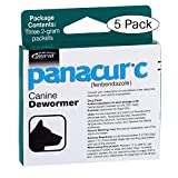 Panacur C Canine Dewormer Dogs 2 Gram Each Packet Treats 20 lbs (3 Packets) (Fiv k)