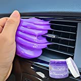 Car Detailing Kit Car Cleaning Gel Universal Car Air Vent Dust Cleaner Car Accessories for Women Men Car Cleaning Supplies Auto Detailing Tools Interior Cleaning Putty Mud Slime for Keyboard PC Purple