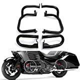 COPART Crash Bar Highway Engine Guards Side Engine Protectors for Honda Goldwing GL1800 F6B 2001-2017,Front and Rear,Black