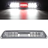 Partsam Led 3rd Brake Light Replacement for Ford F150 09-14 2009 2010 2011 2012 2013 2014 LED Third Brake Light Clear Rear Cab Roof High Center Mount Brake Stop Tail Cargo Light Lamp(Chrome Housing)