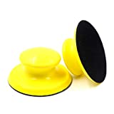 2 Pack 5 Inch Hook and Loop Hand Sanding Block Round Sanding Pad Hook Backing Plate for Sanders or Polishers (2)