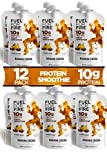 Fuel For Fire - Banana Cocoa (12 Pack) Fruit & Protein Smoothie Squeeze Pouch | Perfect for Workouts, Kids, Snacking - Gluten Free, Soy Free, Kosher (4.5 ounce pouches)