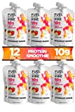 Fuel For Fire - Strawberry Banana (12 Pack) Fruit & Protein Smoothie Squeeze Pouch | Perfect for Workouts, Kids, Snacking - Gluten Free, Soy Free, Kosher (4.5 ounce pouches)