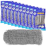 120 PCS Steel Wool Pad, Super Fine Finish Steel Wool Pad- Metal Scouring Cooktop Cleaning Pads Used for Dishes, Pots, Pans, and Ovens