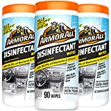 Armor All Disinfectant Wipes - 30 Count (Pack of 3) Disinfecting Car Cleaning Wipes Safe for a Variety of Interior and Exterior Car Surfaces