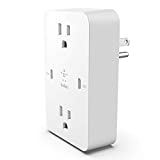 Belkin Wall Mount - 2 AC Multiple Outlets & 2 USB C Fast Charger, Wall Charger for MacBook Pro, iPhone 11/12 Pro Max, Galaxy S20+/Note 20 Ultra, Home, Office, Travel & Desktop - White