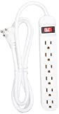 Belkin 6-Outlet Power Strip with five-foot cord, White