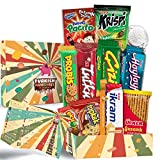 Midi International Snack Box | Premium and Exotic Foreign Snacks | Unique Snack Food Gifts Included | Try Extraordinary Turkish Gourmet Snacks | Candies from Around the World to Explore | Galaxy Themed Box | 12 Full-Size Snacks