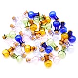 2ml Small Mini Glass Bottles Jars with Cork Stoppers.Wishing bottle drifting bottle wedding party DIY Etc. (O-20Pcs)