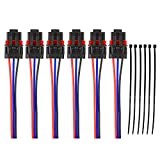 12Awg Pulse Power Plug Pigtail Connector Compatible with 2018 2019 2020 2021 Polaris Ranger XP 1000 /RZR RS1 Pro General - Bus Bar Harness Pigtail Connectors 6Pcs (6 pcs)