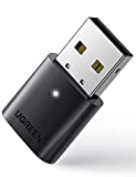 UGREEN Bluetooth Adapter for PC USB Bluetooth 5.0 Receiver Dongle Mini Size Wireless Computer Adapter Compatible with Desktop Laptop Mouse Keyboard Printer Speaker Support Windows 11/10/8.1/8/7