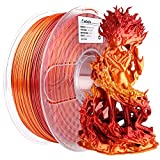 AMOLEN PLA 3D Printer Filament, PLA Filament 1.75mm Silk Shiny Filament Red Gold Filament, 3D Printing Gradient Filament 1KG/2.2lb