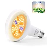 KOENETK BR30 Plant Grow Light Bulb, Full Spectrum LED Indoor Plant Bulb for Seeds & Greens, Growing Lamp Bulb E26 13W Daylight White, Grow Lightbulb for Indoor Plants, Greenhouse, Garden, Hydroponic