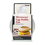 Good Living Microwave Egg Muffin Breakfast Sandwich Pan for Eggs in a Minute or Less, 1-pack