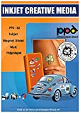 PPD 10 Sheets Printable Inkjet Magnetic Sheets Matte Finish Premium 11mil Thick Photo Paper Quality, Instant Dry and Water-Resistant 8.5x11 (PPD-32-10)