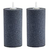AQUANEAT 2 Pack Air Stone, Large Air Stone Cylinder, Aerator Bubble Diffuser, Air Pump Accessories for Hydroponic Growing System, Pond Circulation, Aquarium Fish Tank (Middle 4x2)
