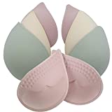 Bellcon Bra Pad Inserts Replacement Cups Pushup Bra Inserts for Women, Skin+green+pink, xxL