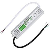 LED Driver 60 Watts Waterproof IP67 Power Supply Transformer Adapter 100V-260V AC to 12V DC Low Voltage Output for LED Light, Computer Project, Outdoor Light and Any 12V DC led Lights