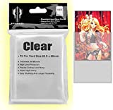 Card Sleeves 2 1/2 x 3 1/2 100 Photocard Protector Perfect for Double sleeving Small Japanese Sized Board Game Penny Sleeve for Sports Trading Kpop Poke Baseball,Magic,MTG Sleeves (Clear-100pcs)