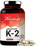 Full Spectrum Vitamin K2 Supplement with MK-7 & MK-4, 200 mcg, 200 Capsules, 2 in 1 Formula, Vitamin K2 Complex Supplement, Supports Joint and Heart Health, Non-GMO