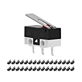 CYT1073 AC 2A 125V 3Pin SPDT Limit Micro Switch Long Hinge Lever for Arduino (Pack of 30) by MUZHI