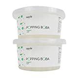 Mayde Popping Boba Pearls for Drinks, Desserts, & Breakfast Bowls (Yogurt Flavor, 490-Gram, 2-Pack)