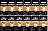 12-Pack Duracell 2430 Batteries 3.0 Volt Lithium Coin Button