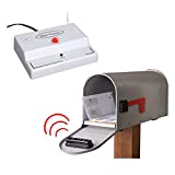 Mail Chime Mailbox Notification System – Mailbox Signal With Wireless Transmitter & Audible Arrival Alert Receiver With Bright LED Light