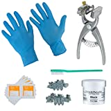 Small Animal Complete Tattooing Kit with 0-9 & A-Z, Nitrile gloves, and Ink for Identification of Sheep, Pigs, Goats, Cats, Dogs