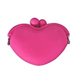 SunSunRise Magenta Cute Candy Silicone Key Coin Tray Change Wallet Purse Bag Pouch Case
