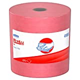 WypAll X80 Reusable Wipes (41055), Extended Use Cloths Jumbo Roll, Red, 475 Sheets / Roll; 1 Roll / Case